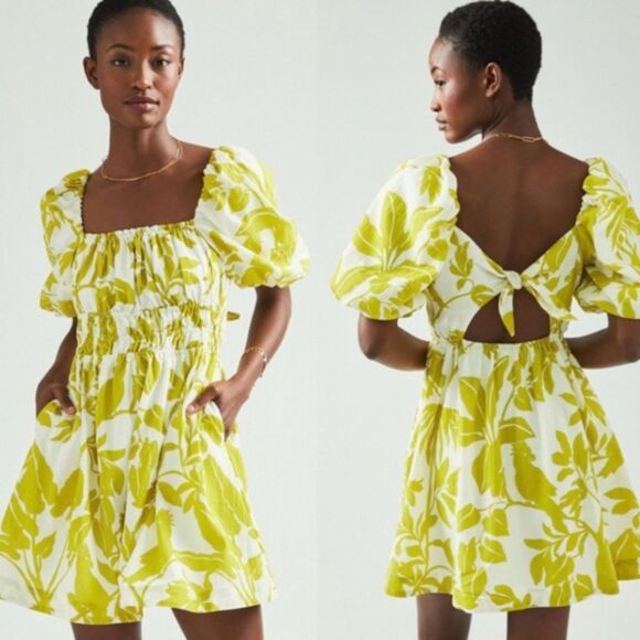 Anthropologie Maeve Feliciana Tropical Print Mini Dress, Size XL - Picture 2 of 10